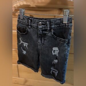 Wonder Nation | Girls Black Denim Shorts | Size 6